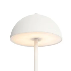 Outdoor-Tischleuchte Pilz Weiß Wiederaufladbar 3-stufig Dimmbar - Keira