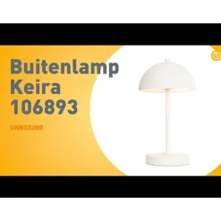 Outdoor-Tischleuchte Pilz Weiß Wiederaufladbar 3-stufig Dimmbar - Keira