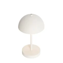 Outdoor-Tischleuchte Pilz Weiß Wiederaufladbar 3-stufig Dimmbar - Keira