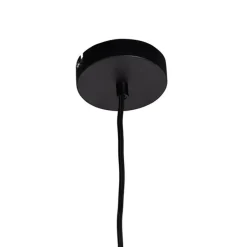 Pendelleuchte mit Veloursschirm rot/gold 35 cm - Combi