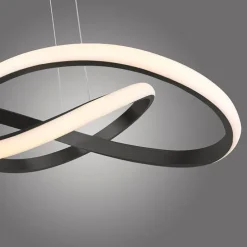 Pendelleuchte Schwarz 57 cm 3-Stufen-Dimmbar inkl. LED - Viola Due