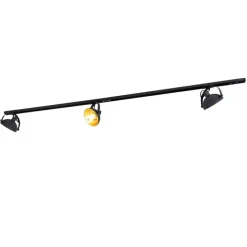 1-Phasen-Schienensystem mit 3 Strahlern schwarz verstellbar - Magnax