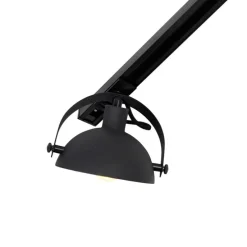 1-Phasen-Schienensystem mit 3 Strahlern schwarz verstellbar - Magnax