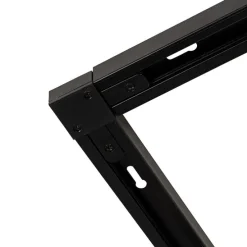 1-Phasen-Schienensystem mit 5 Spots schwarz mit Goldring - Jeana