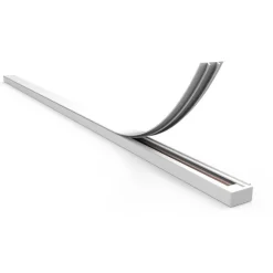 1-Phasen-Schienensystem mit 3 Strahlern und Hängelampen weiß - Cavalux Jeana