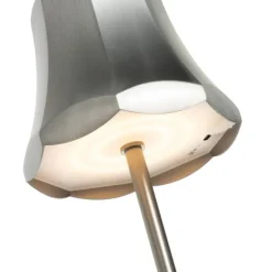 Retro Tischleuchte Gunmetal wiederaufladbar IP44 - Granny