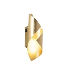 Retro Wandlampe Blattgold inkl. Schalter - Belle