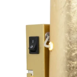 Retro Wandlampe Blattgold inkl. Schalter - Belle