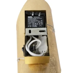 Retro Wandlampe Blattgold inkl. Schalter - Belle