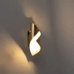 Retro Wandlampe Blattgold inkl. Schalter - Belle