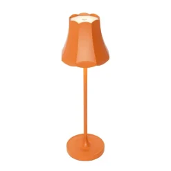 Retro-Tischleuchte orange wiederaufladbar IP44 - Granny