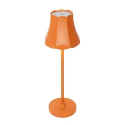 Retro-Tischleuchte orange wiederaufladbar IP44 - Granny