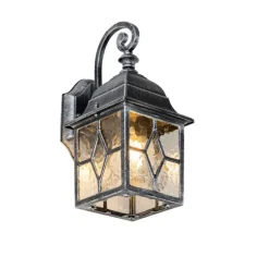 Romantische Außenwandlaterne in Antiksilber – London