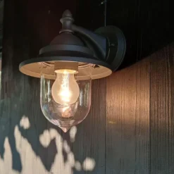 Romantische Außenwandleuchte dunkelgrau - Oxford