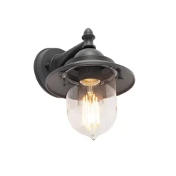 Romantische Außenwandleuchte dunkelgrau - Oxford