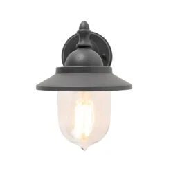 Romantische Außenwandleuchte dunkelgrau - Oxford