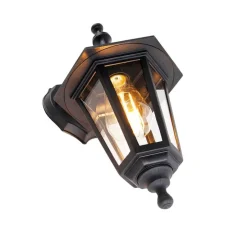 Romantische Außenwandleuchte schwarz IP44 - New Haven