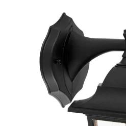 Romantische Außenwandleuchte schwarz IP44 - New Haven