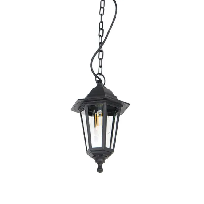 Romantische Hängeleuchte schwarz IP44 - New Haven