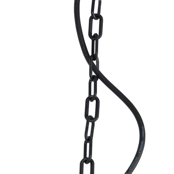 Romantische Hängeleuchte schwarz IP44 - New Haven