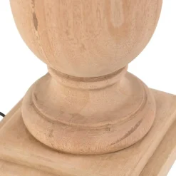 Rural Tischlampe Holz ohne Schatten - Klette