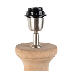 Rural Tischlampe Holz ohne Schatten - Klette