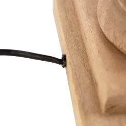 Rural Tischlampe Holz ohne Schatten - Klette