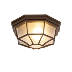 Rustikale Deckenleuchte Rostbraun 26,5 IP44 - Bri