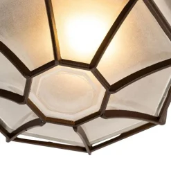 Rustikale Deckenleuchte Rostbraun 26,5 IP44 - Bri