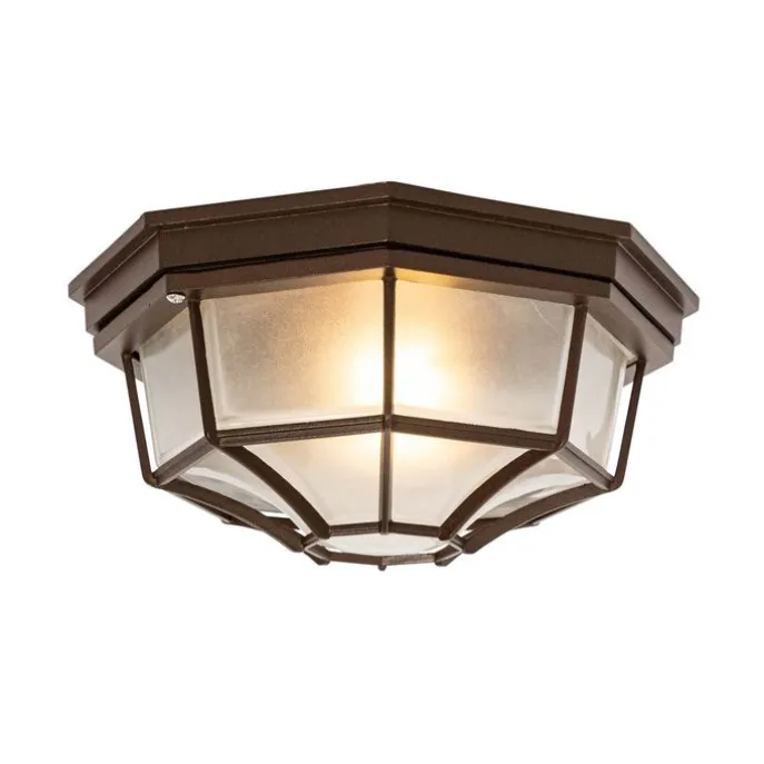 Rustikale Deckenleuchte Rostbraun 26,5 IP44 - Bri