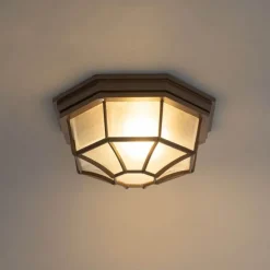 Rustikale Deckenleuchte Rostbraun 26,5 IP44 - Bri