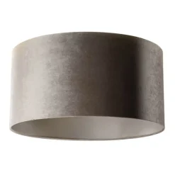 Samtlampenschirm Taupe 50/50/25