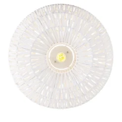 Schicke Retro-Deckenleuchte weiß inkl. WLAN A60 - Lina