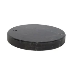 Schwarzer runder Marmorfuß für XXL-Bogenlampe