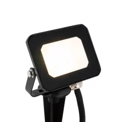 Schwarzer Strahler inkl. LED mit Erdungsstift IP65 - Levana