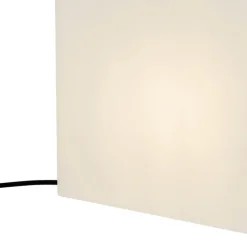 Set aus 2 Außen-Stehleuchten weiß 30 und 38 cm quadratisch IP44 - Nura