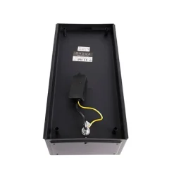 Set aus 2 Außenwandleuchten schwarz IP44 mit Glas - Rotterdam