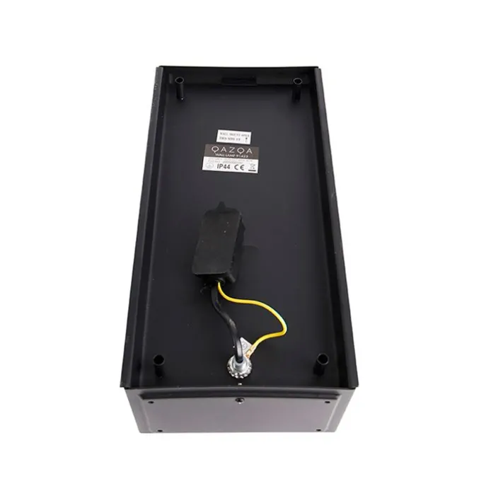 Set aus 2 Außenwandleuchten schwarz IP44 mit Glas - Rotterdam