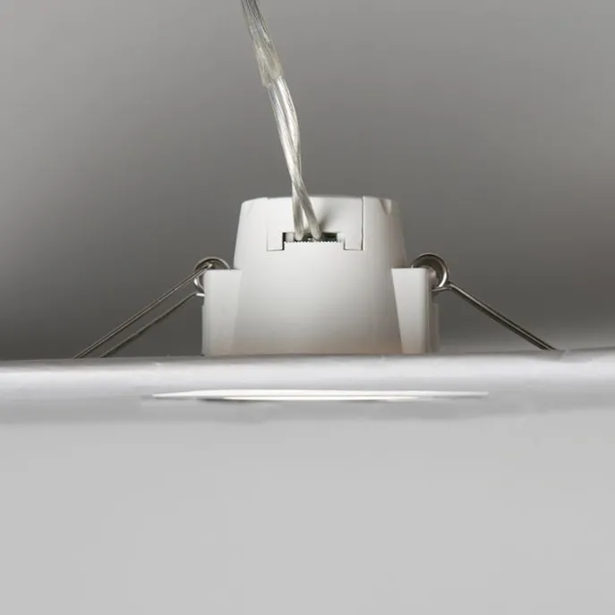 Set aus 3 badezimmer Einbaustrahlern rund LED 5W wasserdicht - Blanca