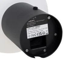 Set aus 2 wiederaufladbaren LED-Tischlampen Pilz Schwarz - Louise