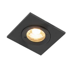 Set mit 3 Bad-Downlights schwarz IP44 - Xena Square