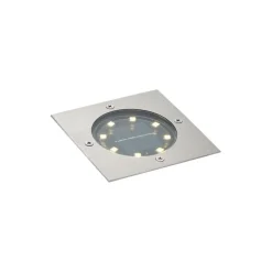 Set mit 6 Bodeneinbaustrahlern Aluminium Quadratisch inkl. LED IP65 Solar - Terry