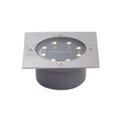 Set mit 6 Bodeneinbaustrahlern Aluminium Quadratisch inkl. LED IP65 Solar - Terry