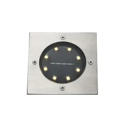 Set mit 6 Bodeneinbaustrahlern Aluminium Quadratisch inkl. LED IP65 Solar - Terry