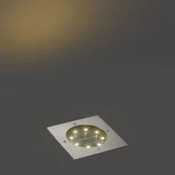 Set mit 6 Bodeneinbaustrahlern Aluminium Quadratisch inkl. LED IP65 Solar - Terry