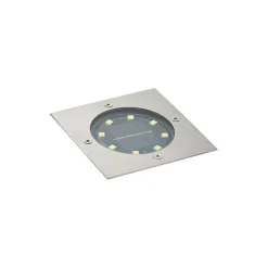 Set mit 6 Bodeneinbaustrahlern Aluminium Quadratisch inkl. LED IP65 Solar - Terry