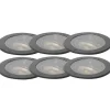 Set mit 6 Bodenpunktwarzen AR111 einstellbar IP65 - Delux Honey