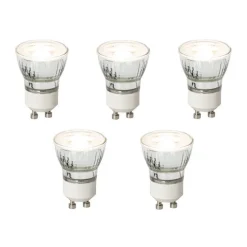 Set mit 5 dimmbaren GU10 LED-Glühbirnen 35mm 4W 200lm 3000K