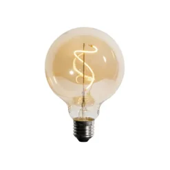 Set mit 5 E27 dimmbare LED Spiral Filament G95 4W 270lm 2200K