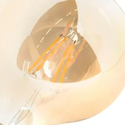 Set mit 5 E27 dimmbaren LED-Lampen G95 Gold 5W 380 lm 2200K